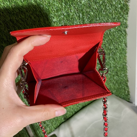 ❤️ Christian Dior Patent Leather Wallet On Chain - Picture 6 of 17